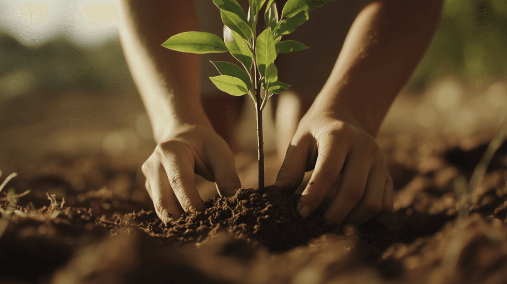 How to Create a Financial Growth Mindset 5 dsptl Cinematic Hyper realistic A person planting a tree repres 82ade5f6 643a 4029 9e43 e8b49f337700