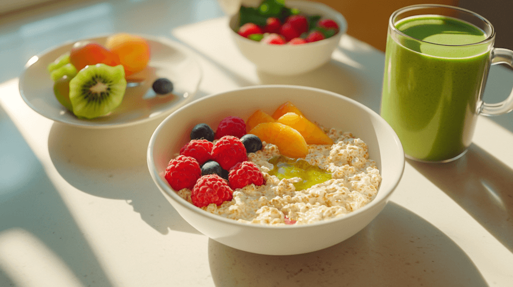 The Power of a Morning Routine for Mental and Physical Health 2 dsptl Cinematic hyper realistic A healthy breakfast spread incl 8c43f47b c199 40b6 9362 015f65f1ba0c