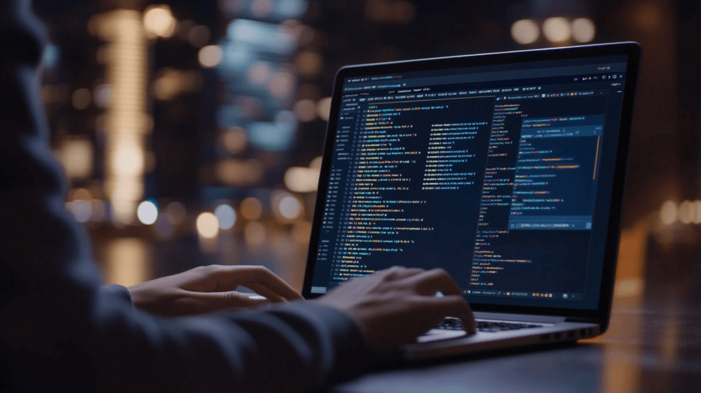 Coding for Beginners: Where to Start and How to Stay Motivated 2 dsptl Cinematic hyper realistic A person coding a simple projec 85f03fdc 1287 4ac1 ad5a 9754f6679ef7