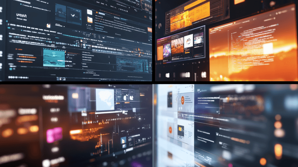 Mastering the Art of Learning New Tech Skills Quickly 5 dsptl Cinematic hyper realistic A split screen view showing mul 69a28aa9 7873 4a58 8a7c e1b086a233fe