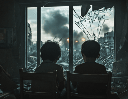 dsptl Cinematic photo realistic A close up of two children sitt c2d3b18b 3b8b 4e5d 8d7f 7fd94403f1f4