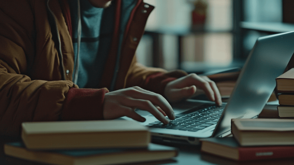 Work Smarter, Not Harder: Proven Productivity Hacks to Maximize Your Time and Achieve Your Goals 3 dsptl Cinematic photo realistic A person engaging in online lea 3754a045 d4b1 45e0 b7cf 6ba2aae030d2