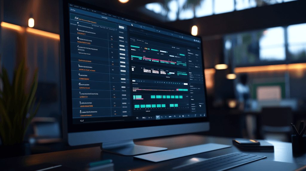 Work Smarter, Not Harder: Proven Productivity Hacks to Maximize Your Time and Achieve Your Goals 2 dsptl Cinematic photo realistic A screenshot of a project manag ee065fee a48b 4f1a ad98 d7764bd00c03