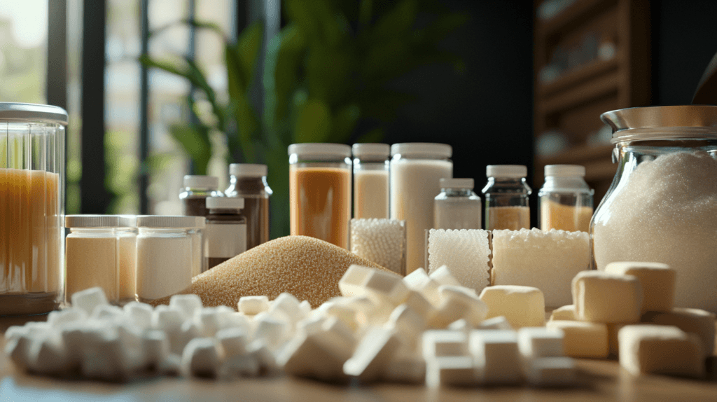 Artificial Sweeteners and Cardiovascular Health: What You Need to Know About the Latest Research 1 dsptl Cinematic photo realistic A table displaying various arti 7fce7b4f 4019 467b a47e 66f6f0fdee0a