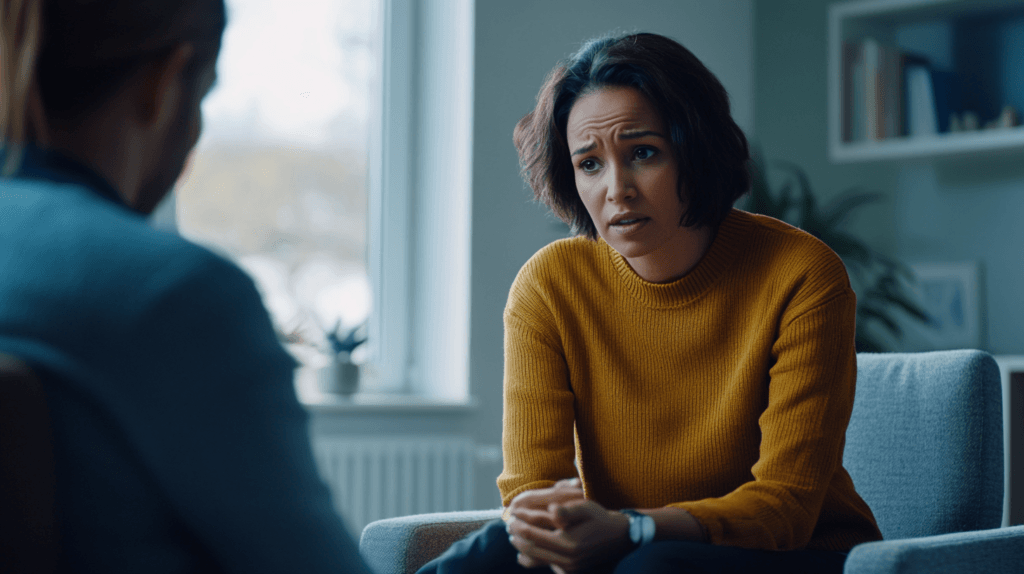 Mental Health Awareness Day: Resources and Support for Americans 2 dsptl Cinematic photo realistic A therapist listening attentive 6c3db88b f1db 4357 9373 1ad9c5970d1d