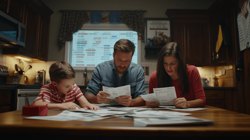 Is a Recession Looming? Analyzing the US Economic Outlook and What it Means for Your Wallet 3 dsptl Cinematic photo realistic A worried American family sitti d95ef5af 4e2f 428b 9bba 21d39531ad83