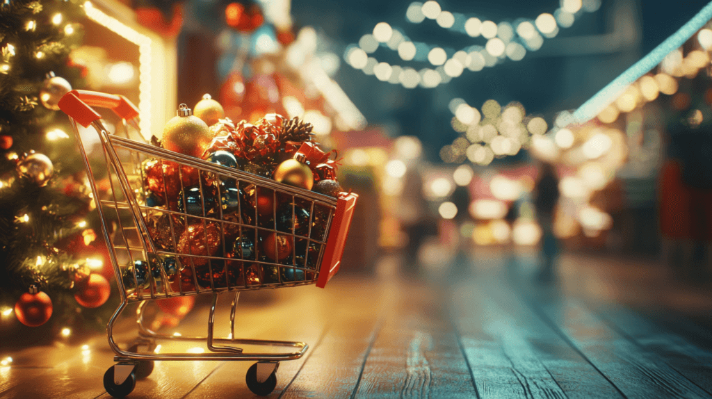 Beat the Holiday Rush: A Guide to Early Holiday Shopping in 2024 Amid Inflation and Supply Chain Concerns 2 dsptl Cinematic photo realistic Shopping for Holidays season. 4 0486c8e1 b9e6 40da a825 9d4f72402cd0
