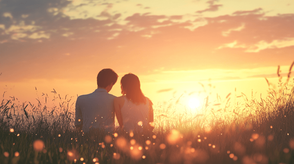 Building Trust in Romantic Relationships 4 dsptl Hyper realistic A couple enjoying a sunset with one partn b748e32f 1021 4f7a 8eff edce69b7fe21 1