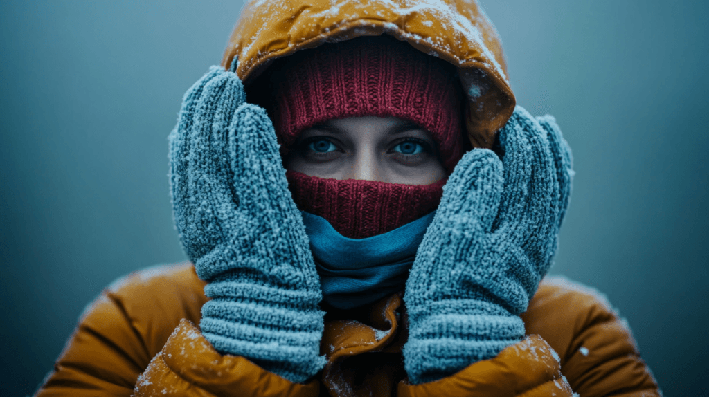 Winter Skin SOS: Protect and Nourish Your Skin During the Cold Months 6 dsptl Hyper realistic A person bundled up in a winter coat glov 8a4258a1 0528 47b4 a5f2 efeb7e09ec74