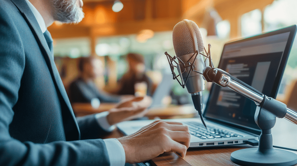 dsptl Hyper realistic A professional recording a webinar or pod 7615eabb 6205 44ce ab1b 1b807aece634