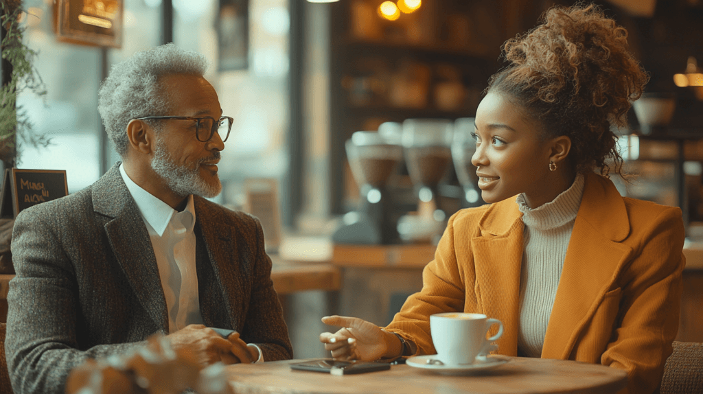 The Importance of Mentorship in Career Advancement and Personal Development 1 dsptl Ultra Realistic A mentor and mentee sitting together at a b8e4693d 839f 4a0c 9e39 dfb99f837aa7
